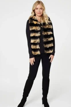 Faux Fur Open Front Gilet