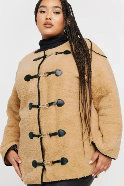 Faux Fur Toggle Jacket