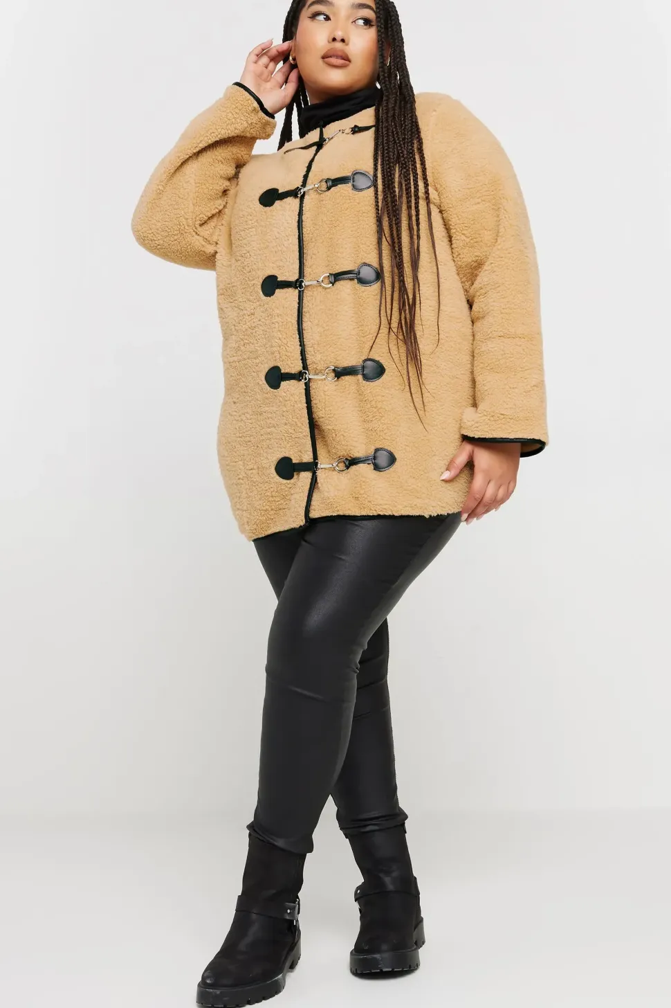 Faux Fur Toggle Jacket
