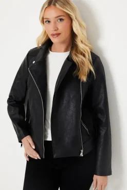 Faux Leather Biker