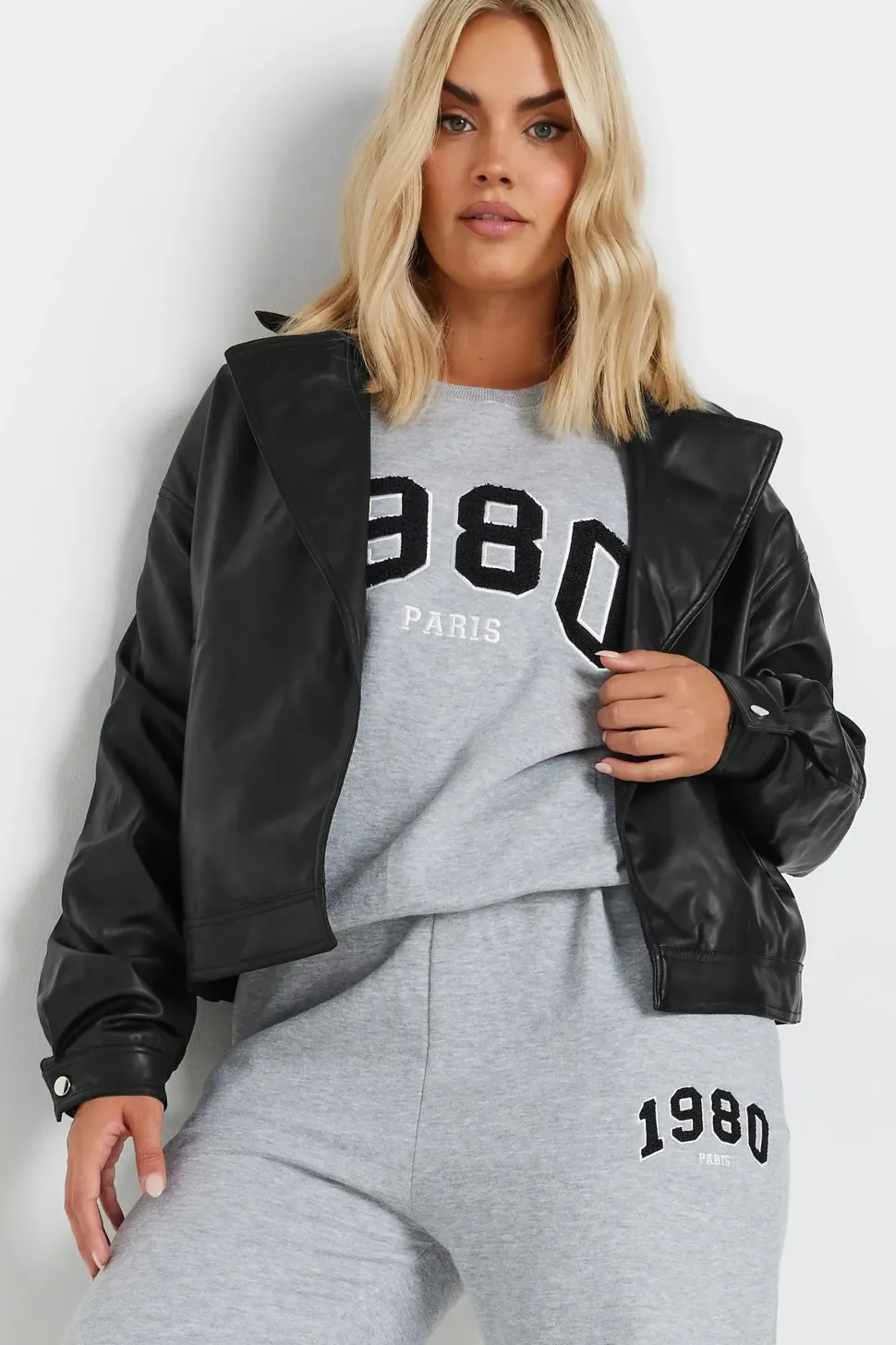 Faux Leather Jacket