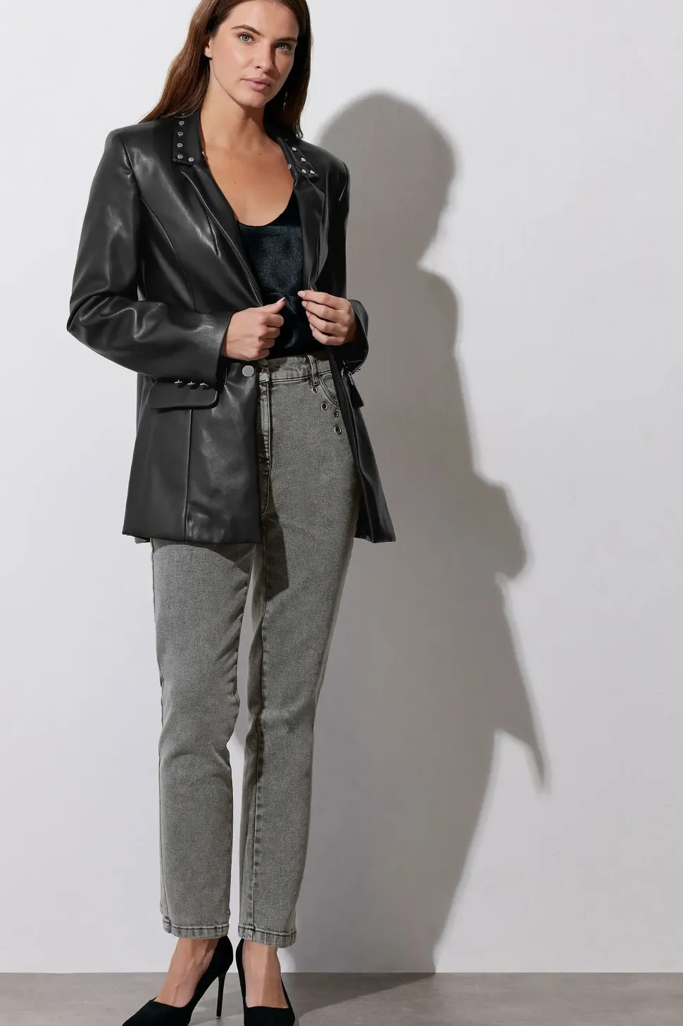 Faux Leather Jacket