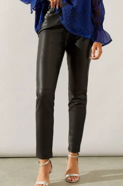 Faux Leather Jeans