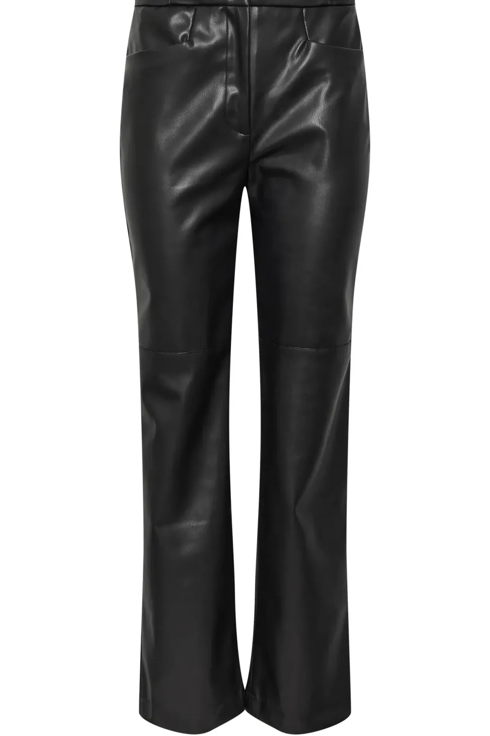 Faux Leather Wide Leg Trousers