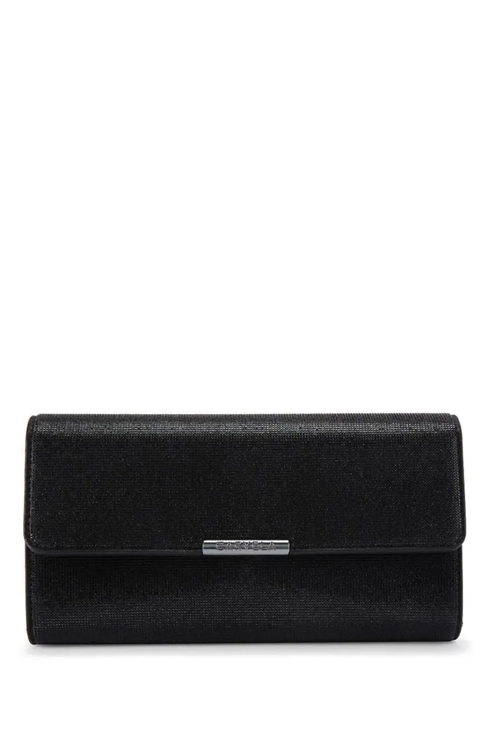 Faux Leather 'Danica' Quilted Clutch Bag