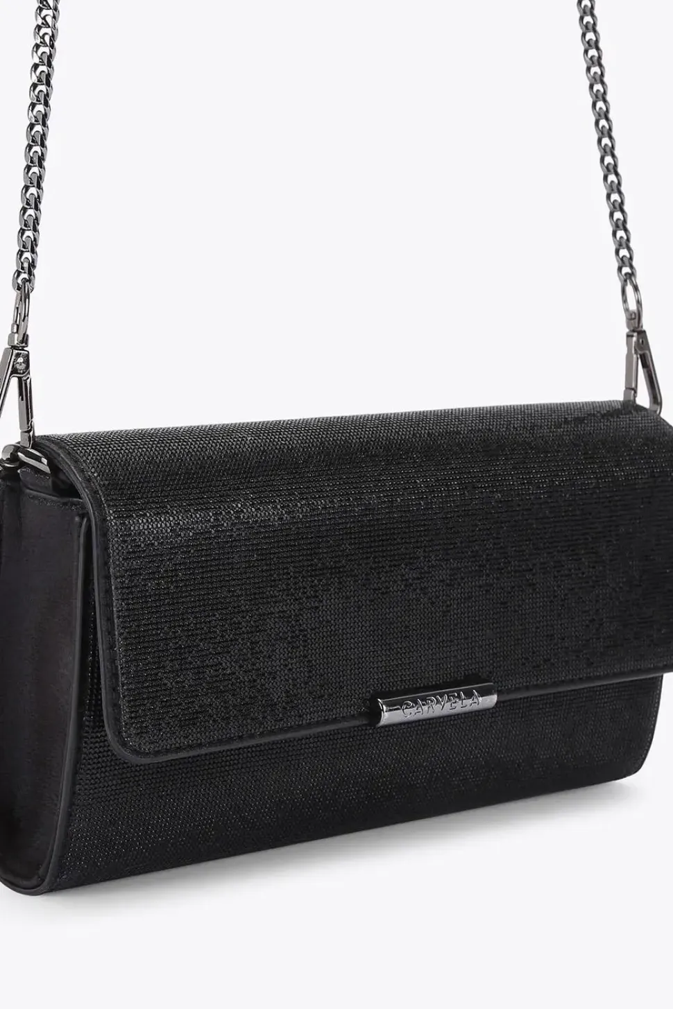Faux Leather 'Danica' Quilted Clutch Bag