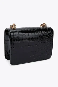 Faux Leather 'Danica' Quilted Clutch Bag