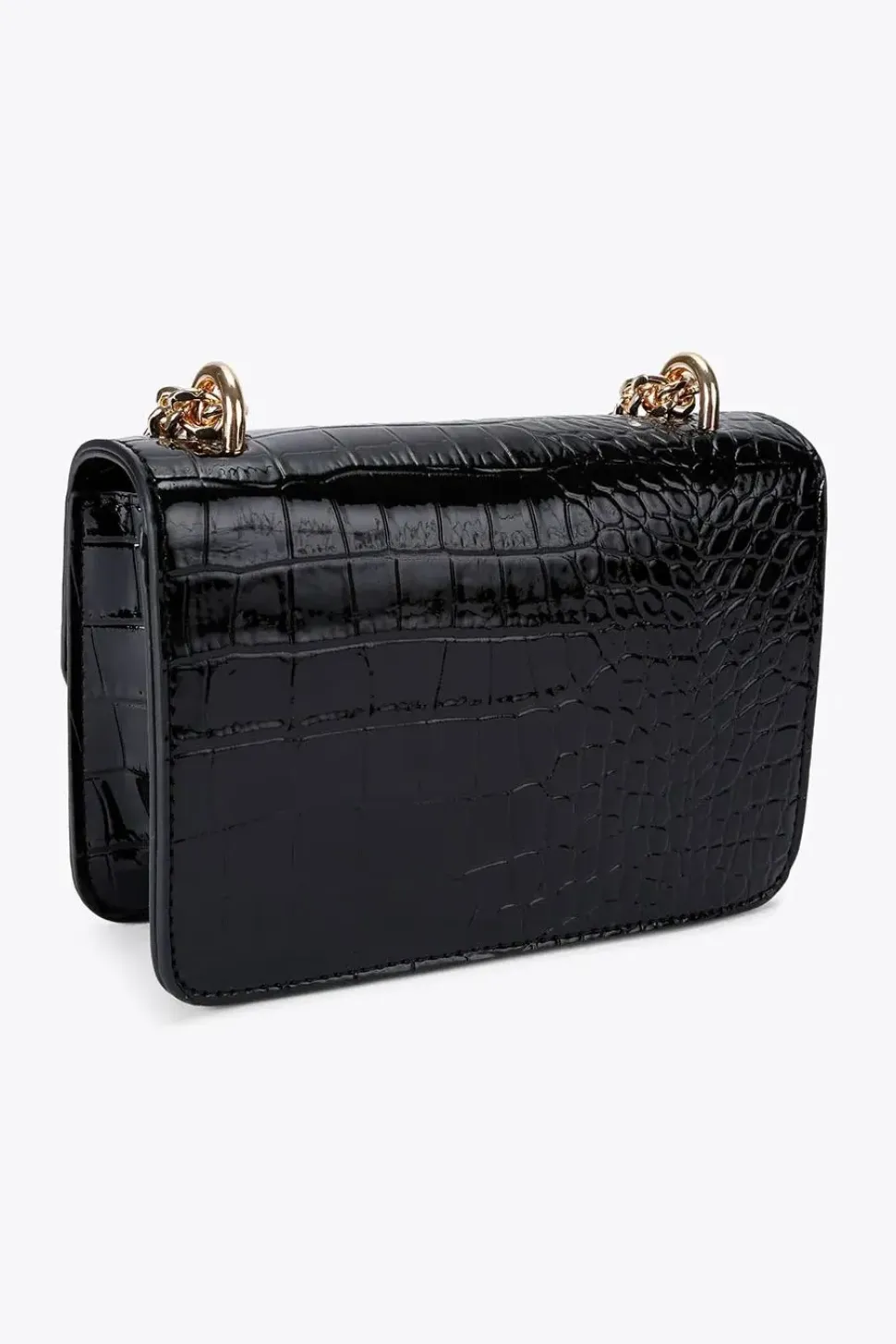 Faux Leather 'Danica' Quilted Clutch Bag