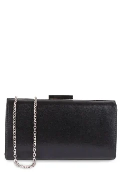 Faux Leather 'Dasha' Box Clutch Bag