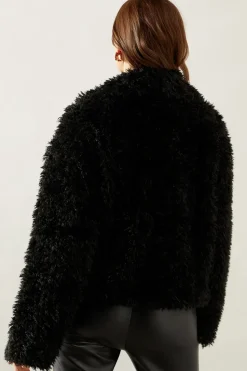 Faux Magnolian Crop Fur Coat