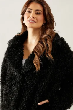 Faux Magnolian Crop Fur Coat