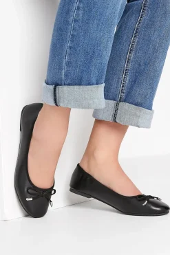 Faux Suede Ballerina Pumps