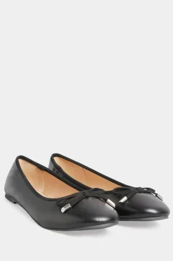 Faux Suede Ballerina Pumps