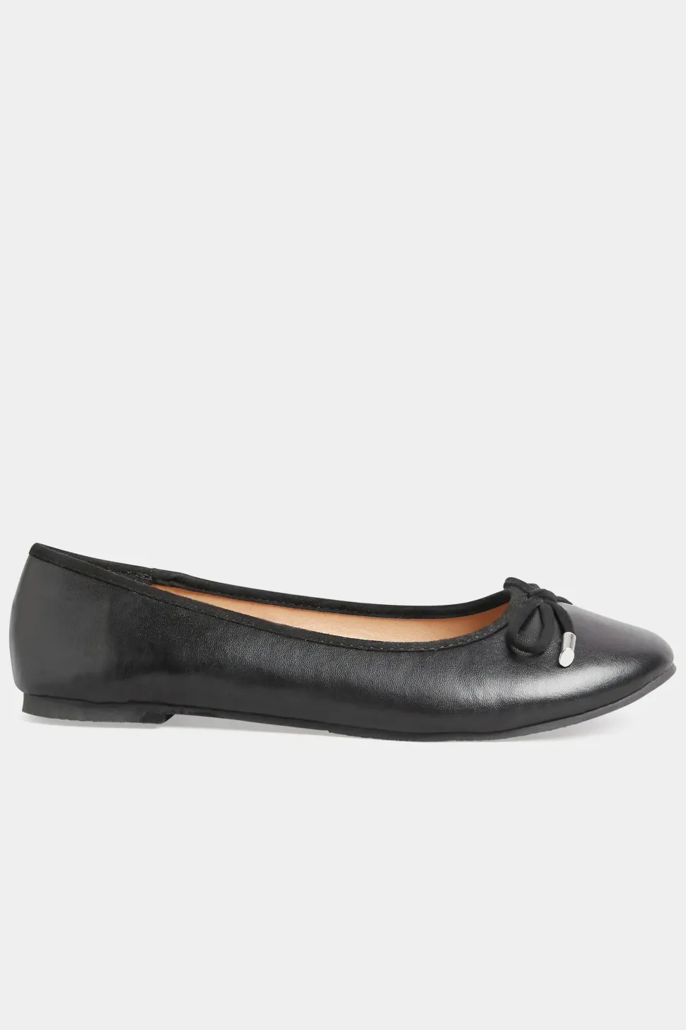 Faux Suede Ballerina Pumps
