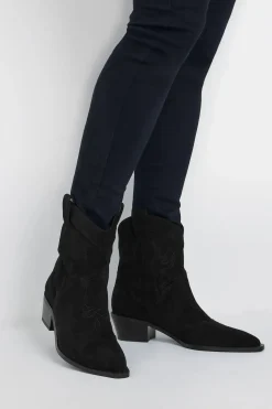 Faux Suede Cowboy Boots