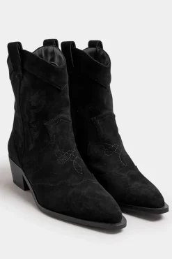 Faux Suede Cowboy Boots
