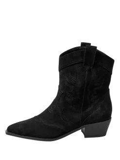 Faux Suede Cowboy Boots