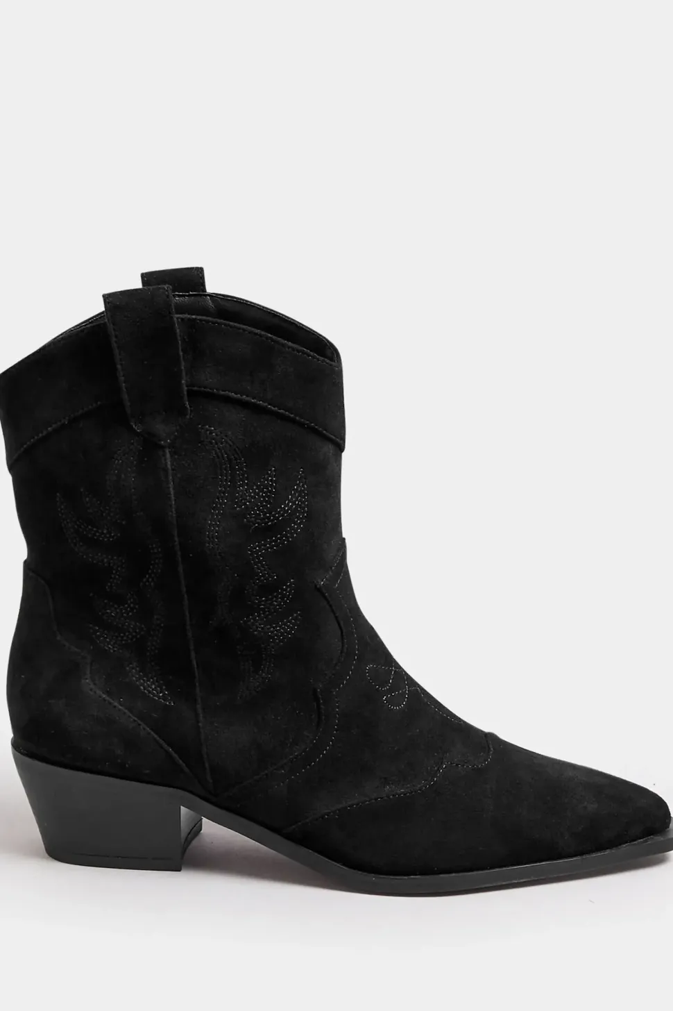Faux Suede Cowboy Boots