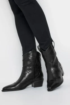 Faux Suede Cowboy Boots