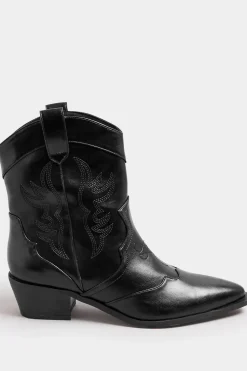 Faux Suede Cowboy Boots