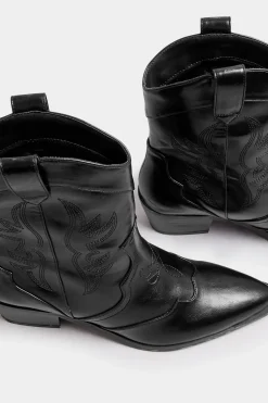 Faux Suede Cowboy Boots