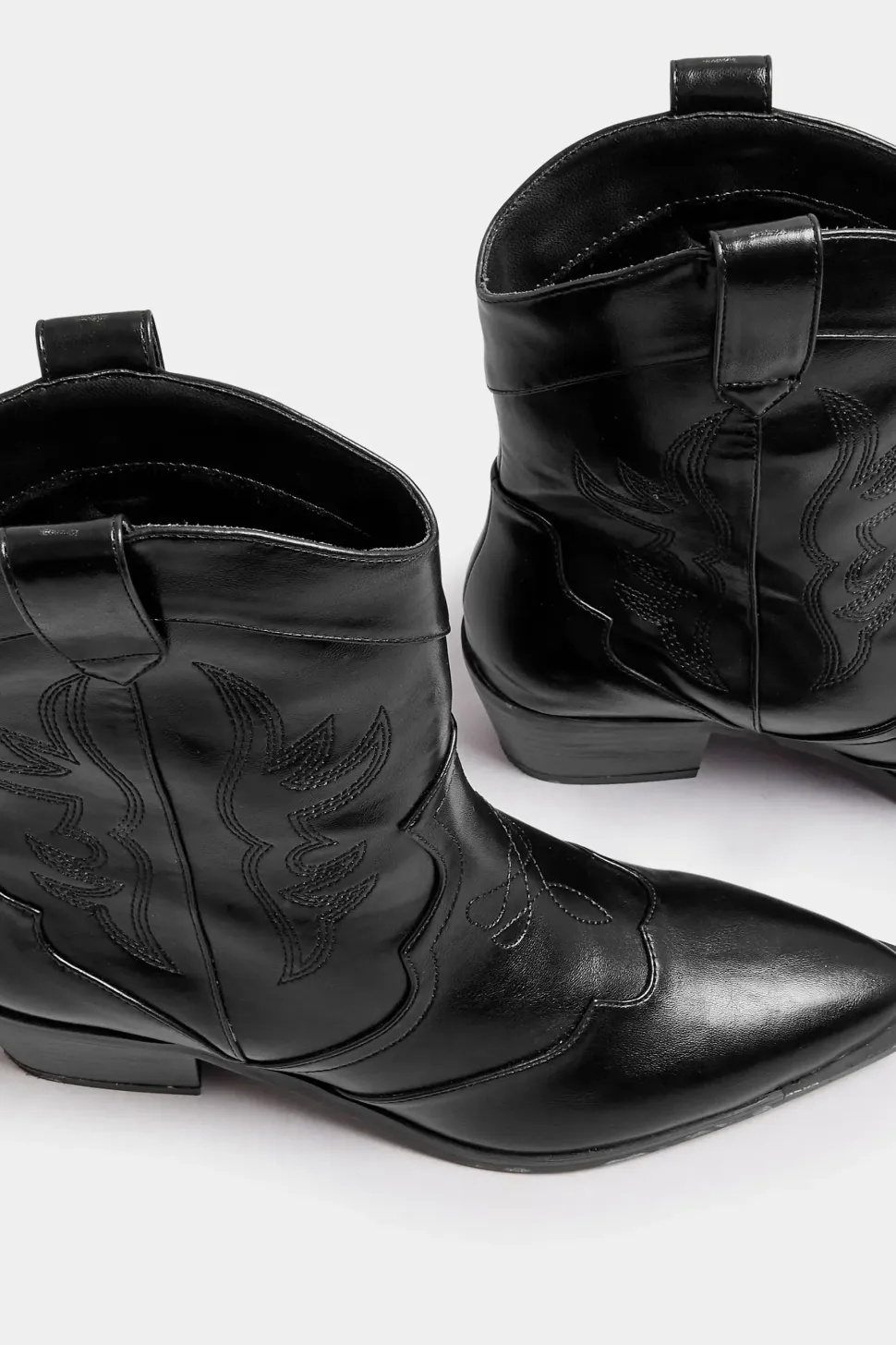 Faux Suede Cowboy Boots