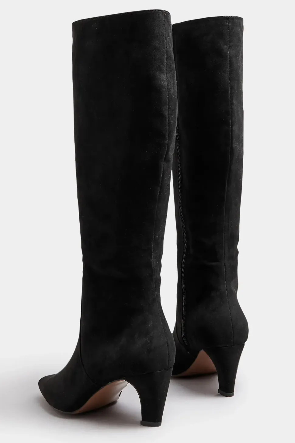 Faux Suede Knee High Boots