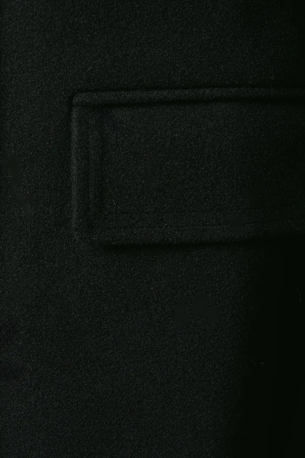 Faux Wool Button Through Dolly Coat With Fur