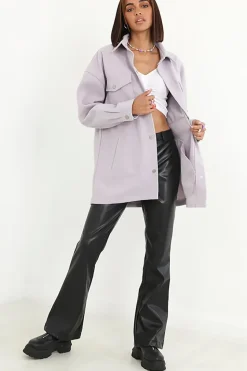 Faux Wool Shacket