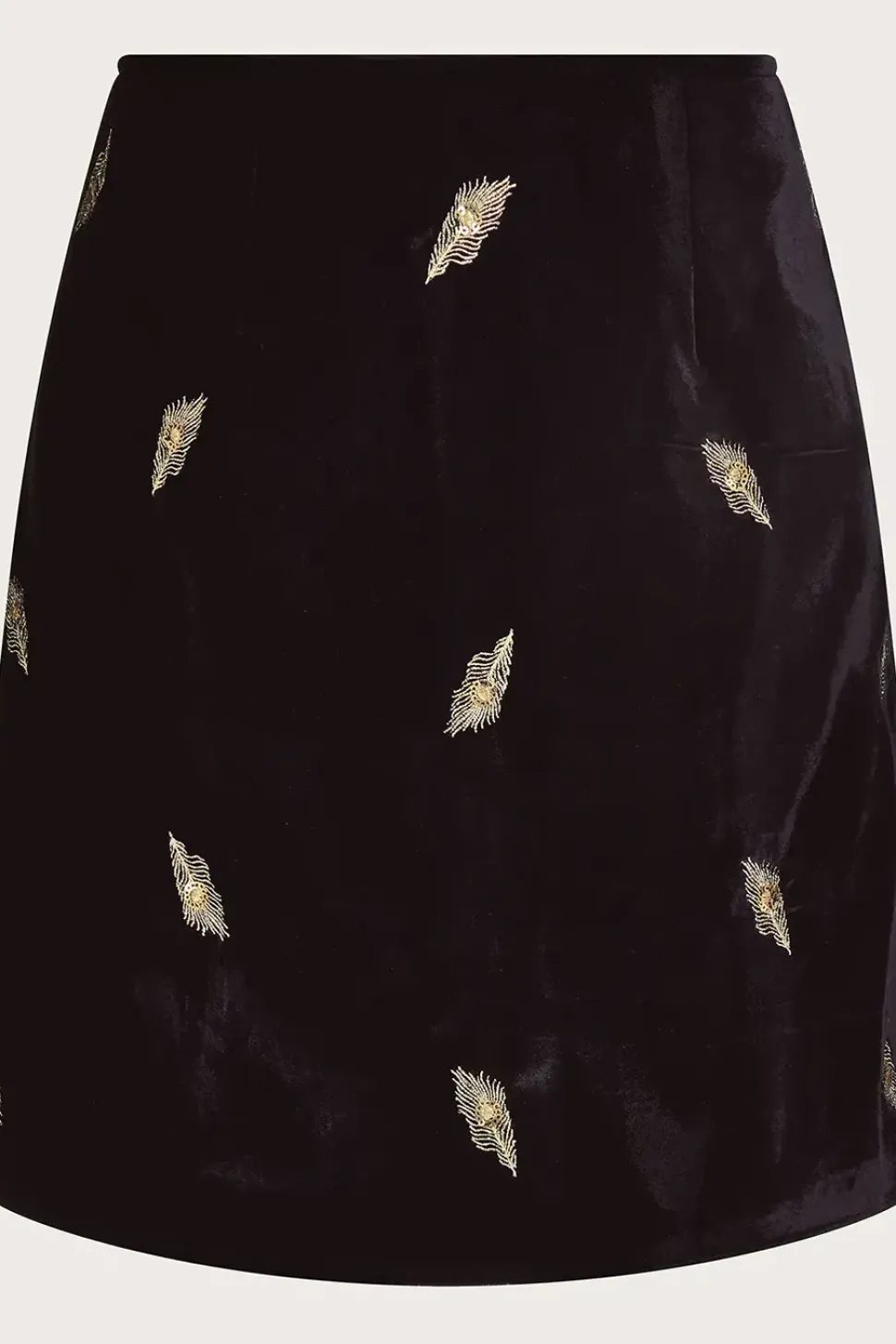 Faye Embellished Velvet Skirt