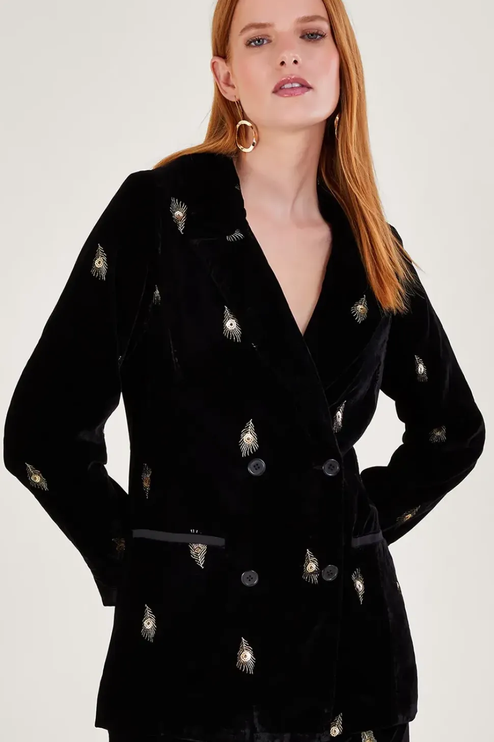 Faye Velvet Blazer