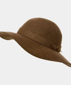 Feather Trim Floppy Fedora Hat