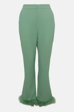 Feather Trim Kick Flare