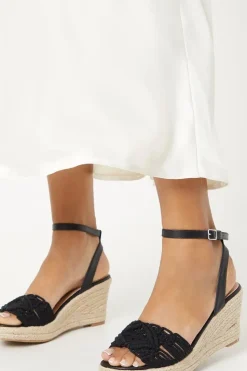Felicity Macrame Wedges