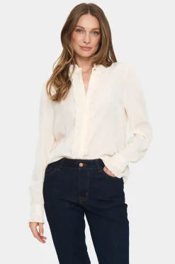 FelinaSZ Frills Mandarin Collar Shirt-