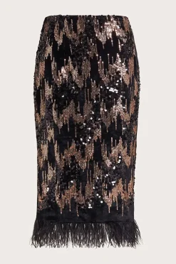 Fern Sequin Midi Skirt