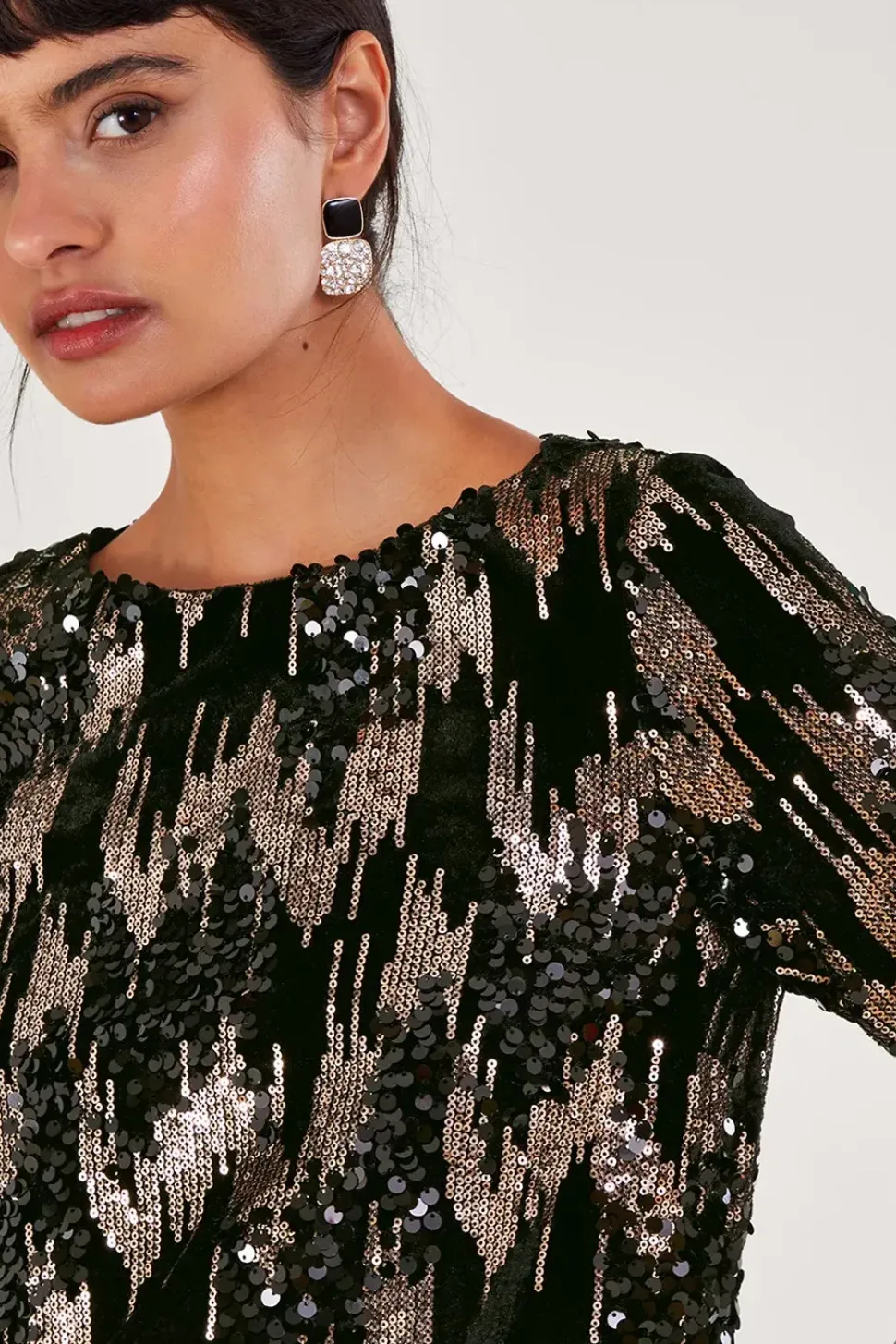 Fern Sequin Tunic Dress