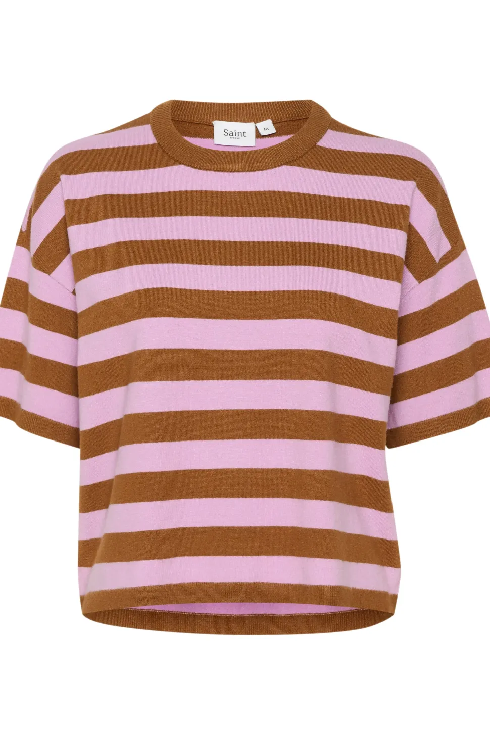 Fikam Short Sleeve Striped Pullover-Striped
