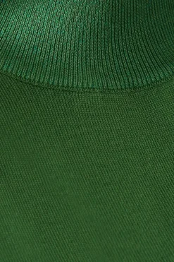 Fine Gauge Puff Sleeve Knitted Top