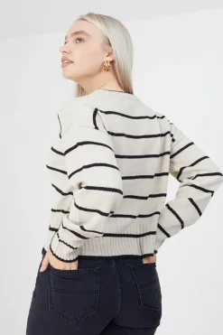 Fine Stripe Lightweight Knitted Jumper