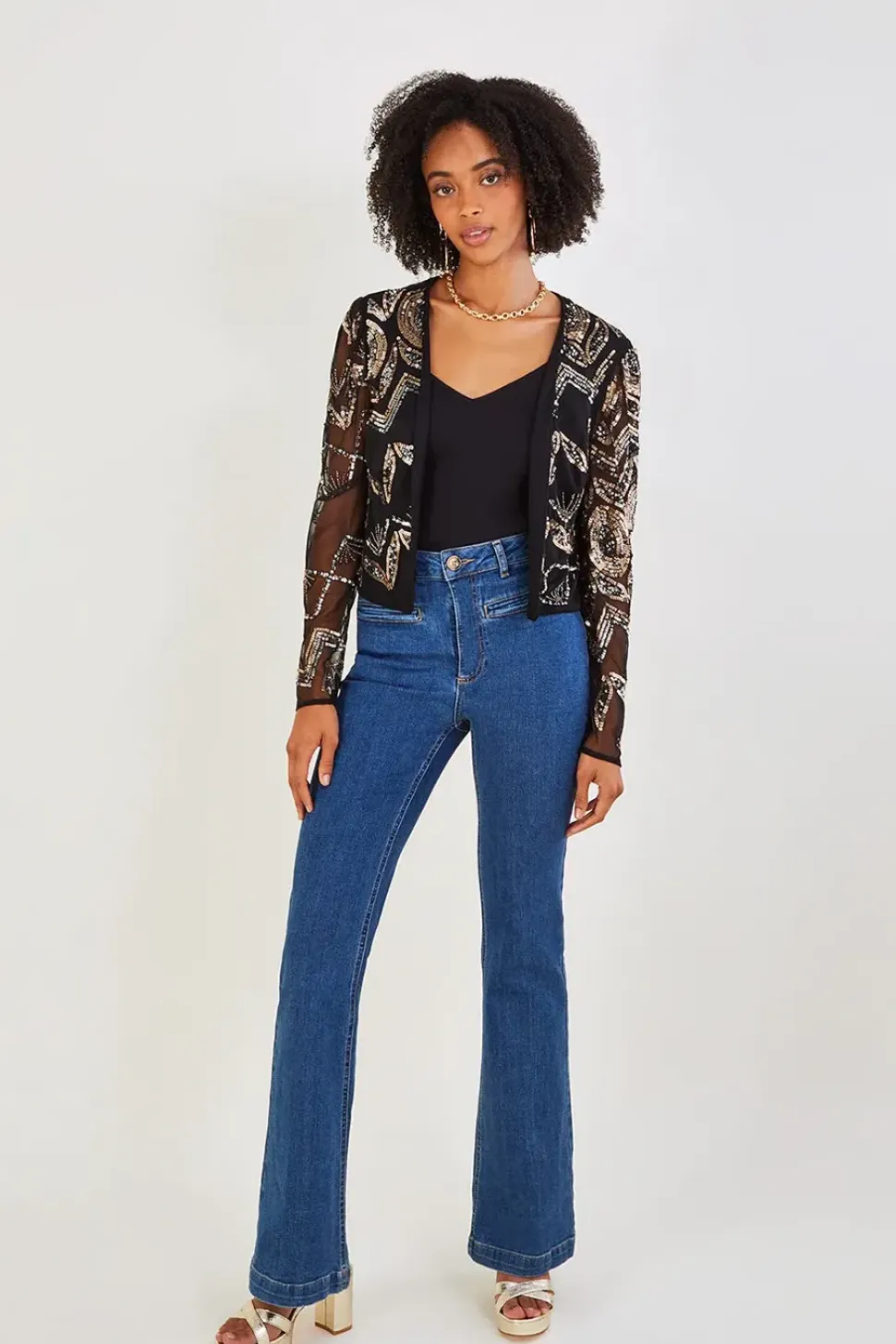 Finnley Embellished Jacket in Recycled Polyester