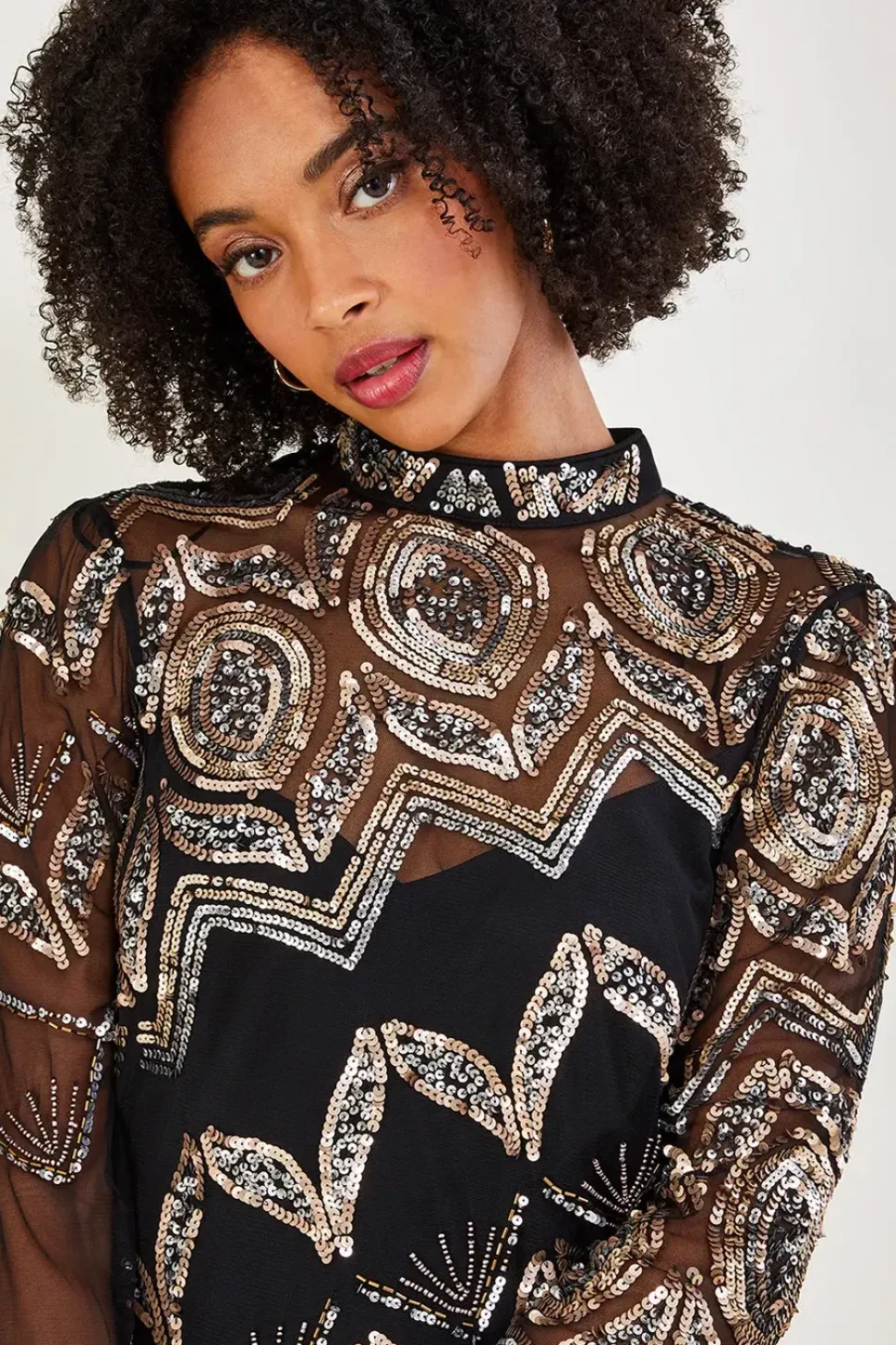 Finnley Embellished Tunic Dress in Recycled Polyester