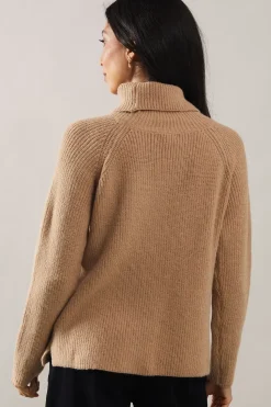 Fisherman Rib Roll Neck Jumper