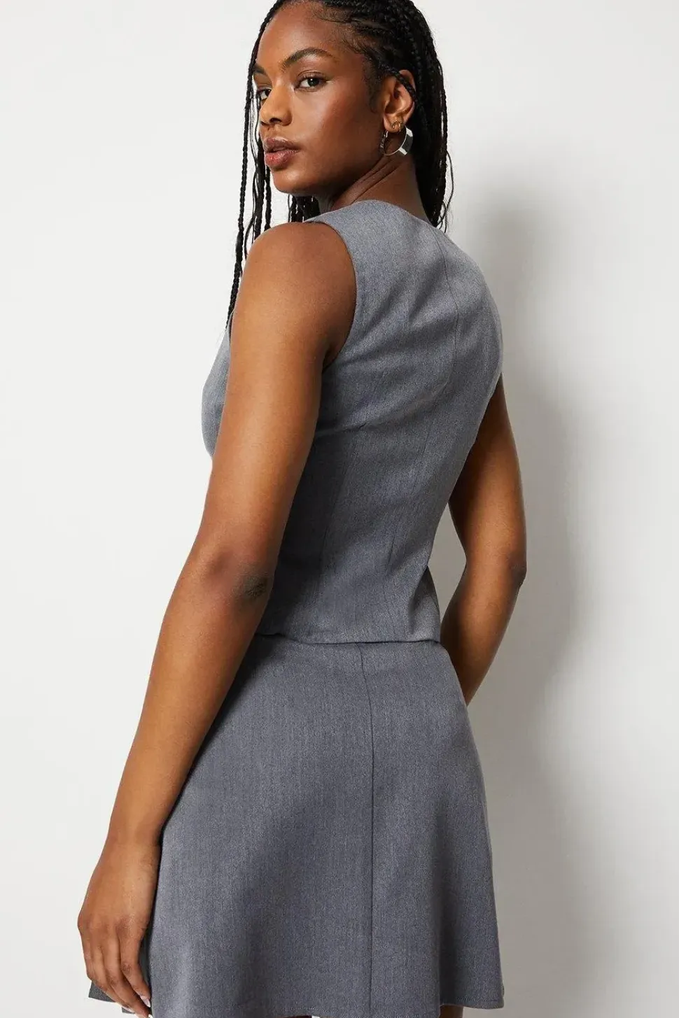 Fitted Tailored Jet Pocket Waistcoat