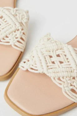 Fiyas Macrame Flat Sandals