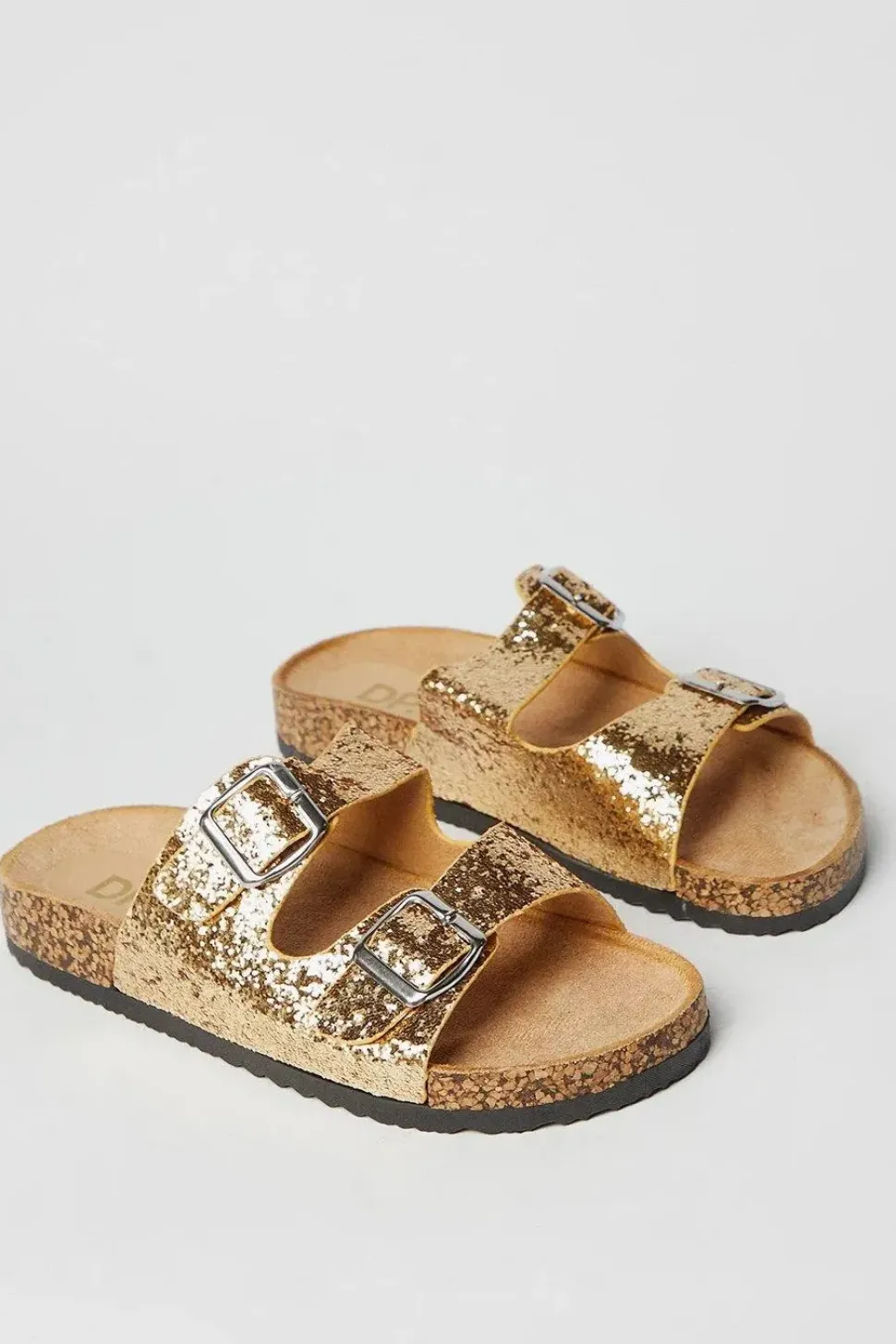 Flick Glitter Double Footbed Sandals