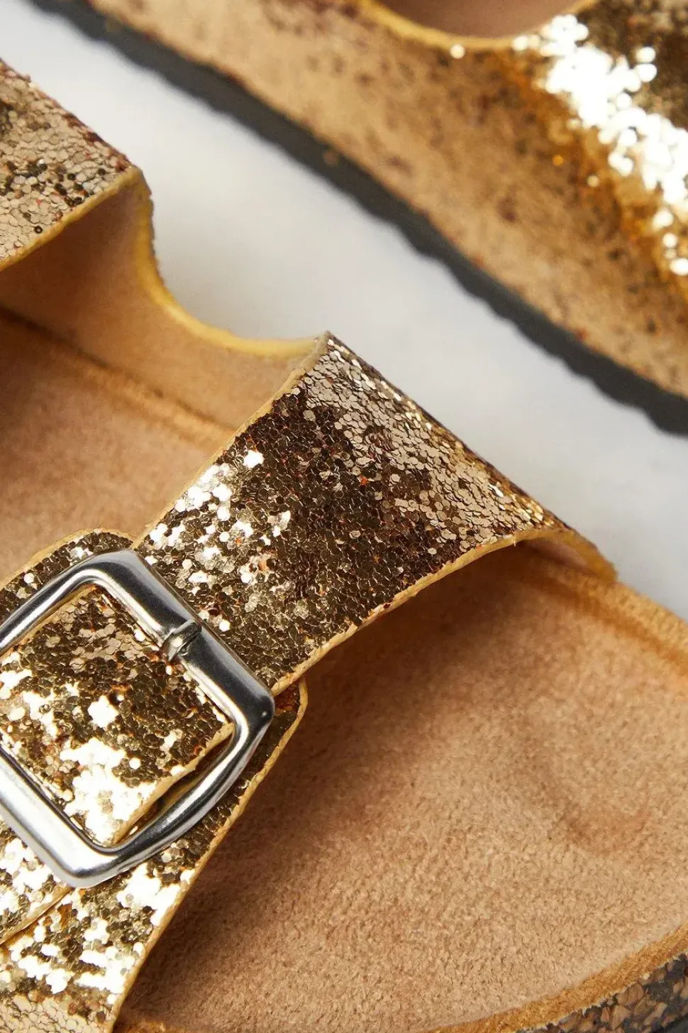 Flick Glitter Double Footbed Sandals