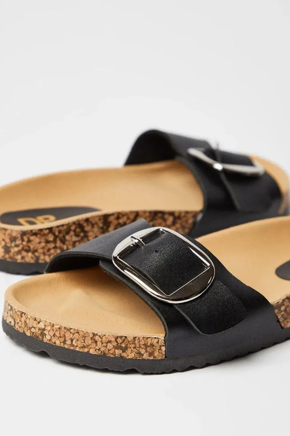 Flo Buckle Footbed Slider Sandals