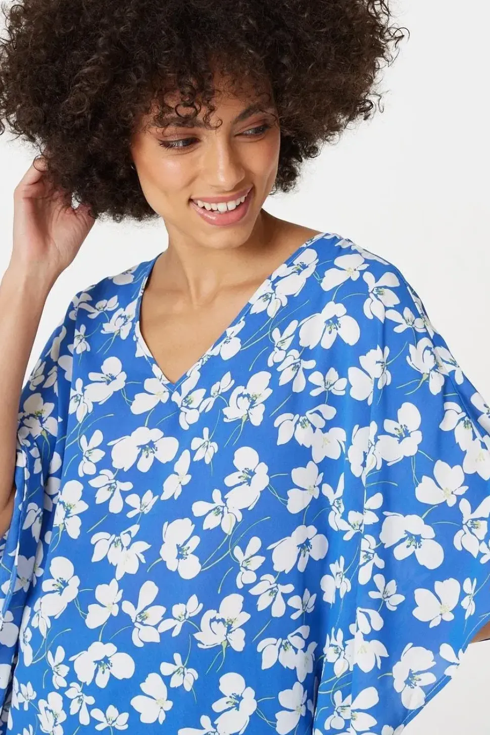 Floral Batwing Blouse Top