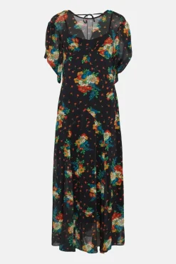 Floral Chiffon Maxi Dress